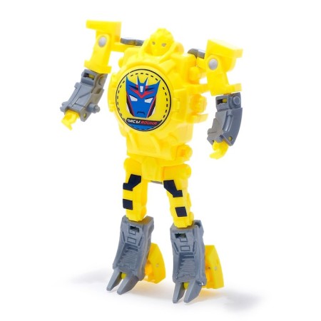 The “Clock” robot is transformed, with time indication, yellow color-2