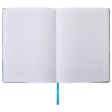Notepad A5 96 sheets in a cage, Gold Floral Pattern, solid cover, matte lamination, software, selective varnish, elastic band, lies, lies, block 70 g/m2-3