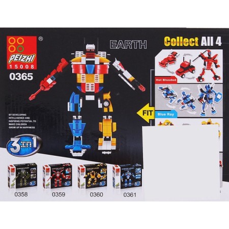 Constructor "Robot", 115 parts, 3 assembly options-2