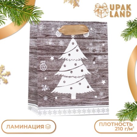 Laminated "White Fir tree" package 11.5 x 14.5 x 6 cm-2