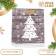 Laminated "White Fir tree" package 11.5 x 14.5 x 6 cm