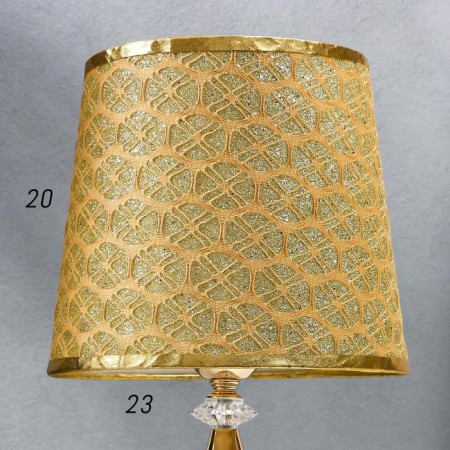Table lamp "Shine" 220v e27 switch, gold diodes 41x26x26 cm Risalux-3