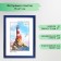 Photo frame Plastic "Rainbow" 15x21 cm, blue metallic