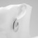 Earrings Metal "Abstraction" Hook Mach, Color silver