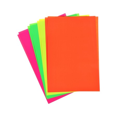 Color self-adhesive A4, 8 sheets, 4 colors “Kalyak-Malyak”, fluorescent-1