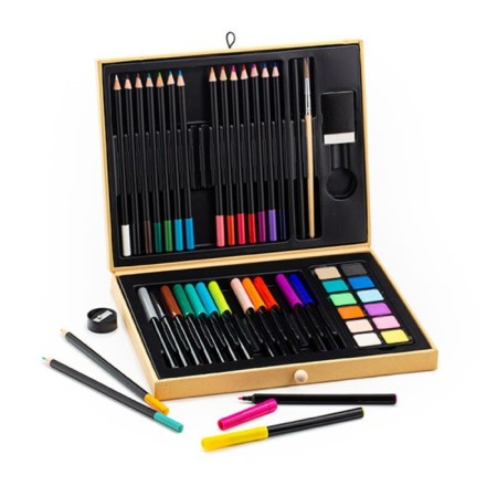 Small artistic set DJeco: pencils, felt -tip pens, paints