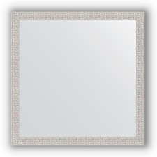 Mirror in the baguette frame - chrome mosaic 46 mm, 71 x 71 cm, evoForm