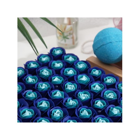Soap roses white-blue, set 81 pcs-4