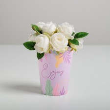 A glass for flowers 