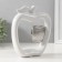 Souvenir Ceramics "Abstraction. Apples" White with silver 17x5x20.5 cm