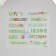 Plastic sticker "Bright inscriptions" mix set 6 sheets, scapula and tweezers 15.5x13 cm
