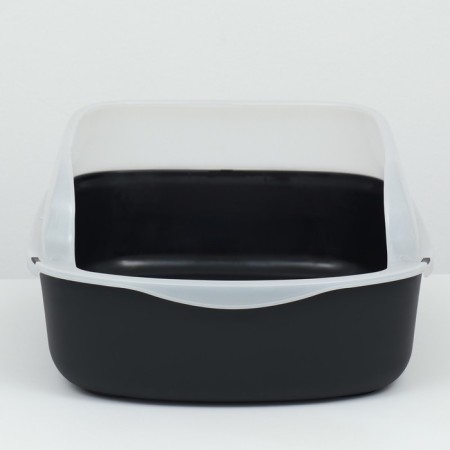 Toilet with side, 50x35x18 cm, black-3