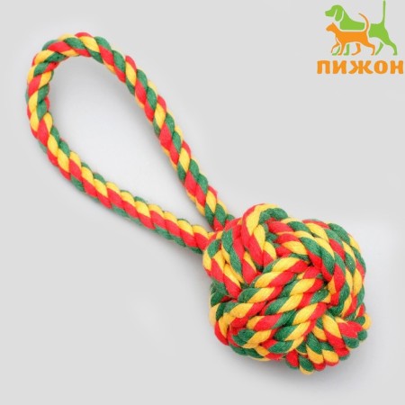 Cable toy "Ball with a loop", up to 65 gr, mix of flowers