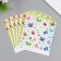 Scrapbooking paper bilateral "butterflies and donuts" density 180 grams set 10 pcs 15.5x17 cm 1