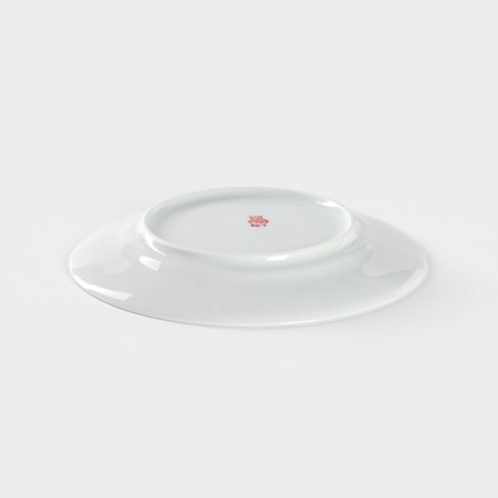 Porcelain plate "Chamomile", D = 17 cm, white-1
