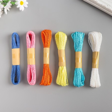Braid decorative paper "Bright" winding 10 meters set 12 pcs mix 21x14x2 cm-2
