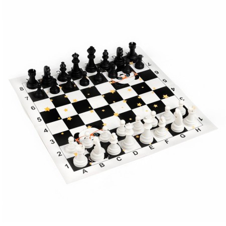 Chess - checkers "Game time", board game 2 in 1, 32 x 32 cm-7
