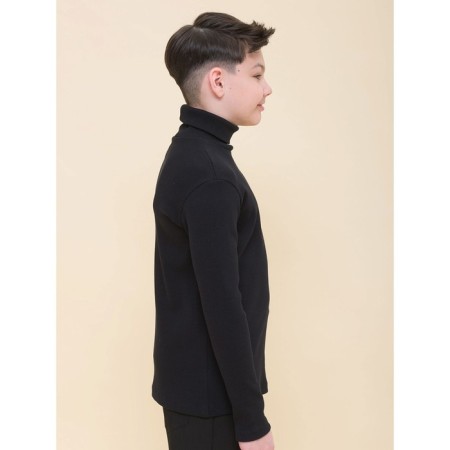 Turtleneck for a boy Pelican, height 116 cm, black color-1