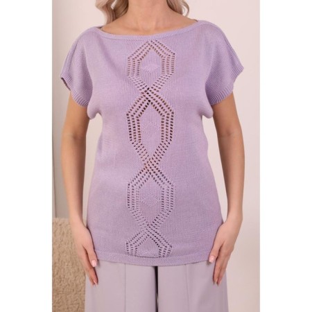 Female jumper, size 42, gray-lilac color-8