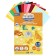 Cardboard of color two -way A4, tinted in mass, 24 sheets, 12 colors, 220 g/m2