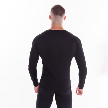 Male thermal underwear (longshit, pants), black color, size 46-48-6