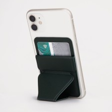 Cartholder on the phone, green color
