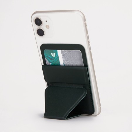 Cartholder on the phone, green color
