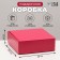 Self -charged box, red, 23 x 23 x 8 cm