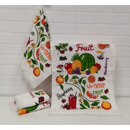Kitchen towel Diva Afrodita "Fruits", size 40x60 cm-1