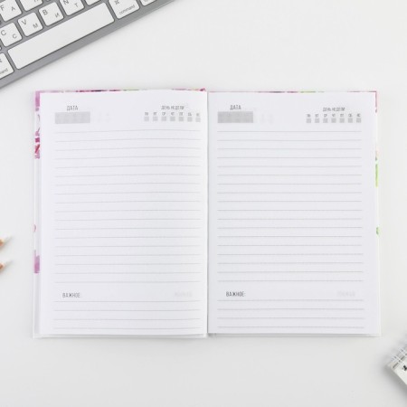 Diary in the solid cover "Water Flowers", A5, 80 sheets-2