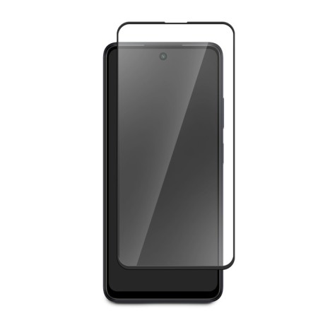MIUKO protective glass for itel P55, full glue, black frame-5