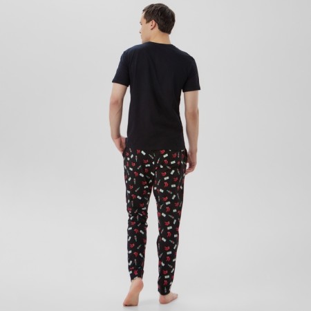 New Year. Pajama men's kaftan "Chill Bro" size 48-5