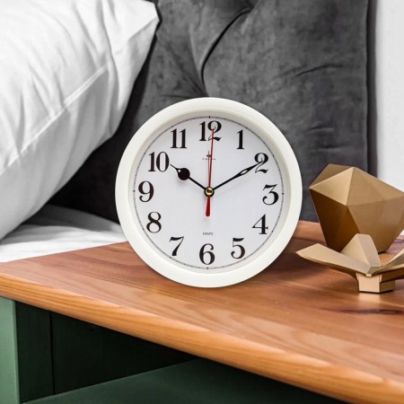 Two-Budger clock "Classics", D-15 cm, discrete move, on batteries-1