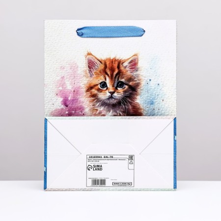 Laminated vertical "kitten", 18 x 23 x 10 cm-1