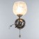 Sconces "Alira" 1x40W E27 Black-chrom 18x15x18 cm.