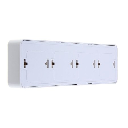 Kuntsevo socket Optima, four -seater, 16 A, 250 V, without salary, outer, white-5