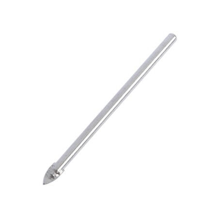 Ceramics drill, carbide tundra, cylindrical shank, 4 mm