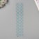 Sticker of rhinestone plastic "Pattering from a rhombus" Blue 35x8 cm