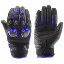 Leather gloves stinger, size m, blue