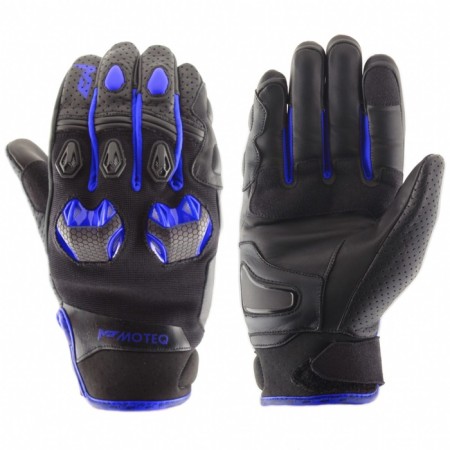 Leather gloves stinger, size m, blue