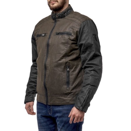 Tango Wax jacket, olive, black, 4xl-1