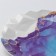 Ceramic dish for serving "marble", 17 cm, white-blue color