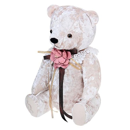 Soft toy "Bear Bernart", white color-1