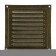 Ventilation grate Zein luxury RM1515Z, 150 x 150 mm, with a grid, metal, gold