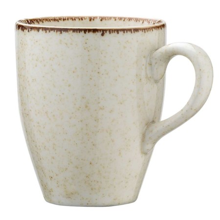 Mug Kutahya Porselen Pearl Lima, the color is light brown