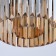 Goslar chandelier, 3x60W E14, black color, gold