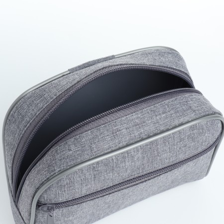 Lightning cosmetic bag, gray color-2