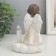 Souvenir Polystone Light "Angel with a pipe at a candle on a cloud" Squeezes 7.3x10x14 cm