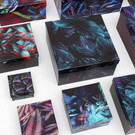 A set of boxes 10 in 1 "Neon", 25.5 x 25.5 x 13 - 7 x 7 x 4 cm-5