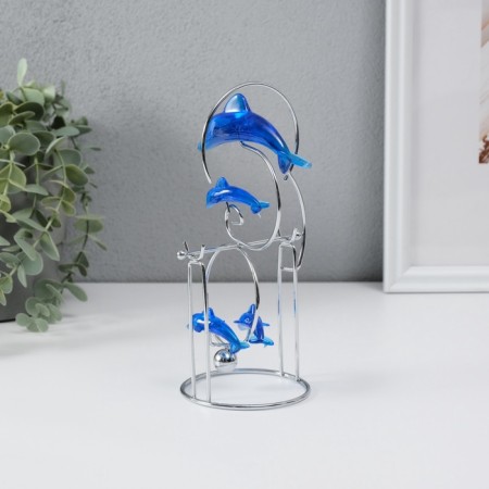 Dolphins pendulum 1 Bol and 3 Mal 9.5 x 8 x 19.5 cm-4